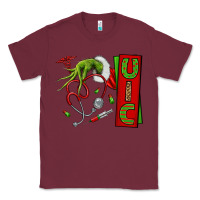 Burgundy Christmas Character Classic Tee - NancyCooperArtShop