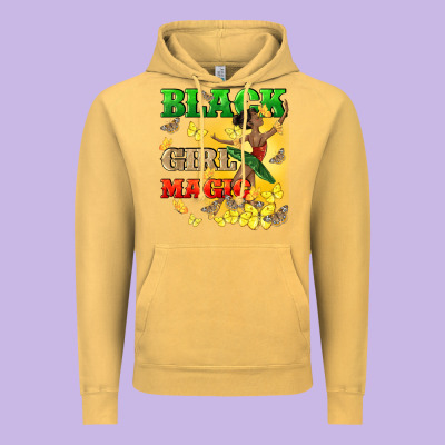 Black Girl Magic Vintage Hoodie Designed By Cowgirlartshop