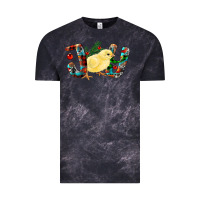 Cloud Black Christmas Joy With Chick Vintage Tee - RanaPortraitStore