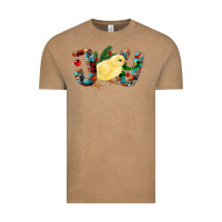 Vintage Coffee Christmas Joy With Chick Vintage Tee - RanaPortraitStore