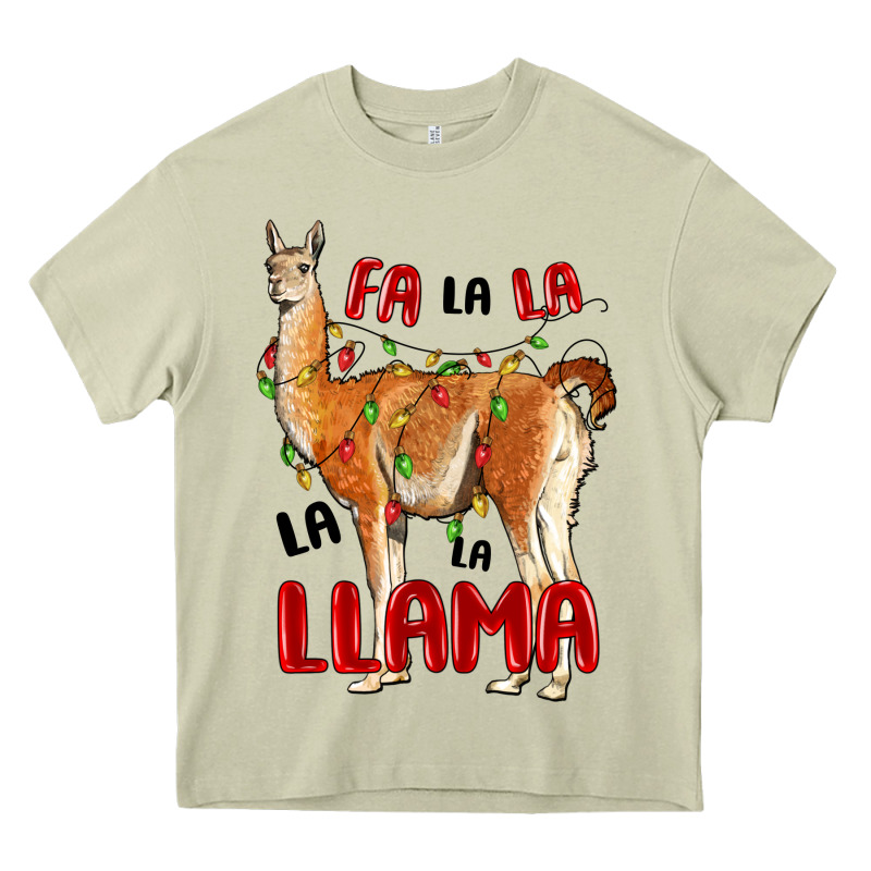 Christmas Llama Heavy Core Tee by LillyAllenDesigns | Teevron
