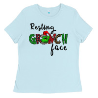 Baby Blue Merry Grinch Mas Ladies Tee - Bettercallsaul