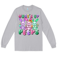 Moon Dust What's up peeps Easter bunnies Easter Day Long Sleeve Tee - CowGirlArtShop