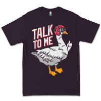 Plum Talk To Me- Funny Goose Tee- Funny Goose Gifts Premium Premium Tee - minhPixels