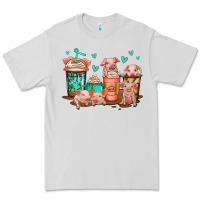 Dove Grey cute pigs coffee Premium Tee - Jasminsmagicworld