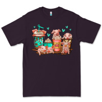 Plum cute pigs coffee Premium Tee - Jasminsmagicworld