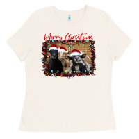 Bone Merry Christmas Cows Ladies Tee - Bettercallsaul