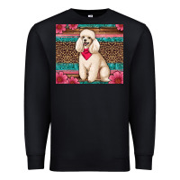 Black standart poodle floral Premium Sweatshirt - Artiststas