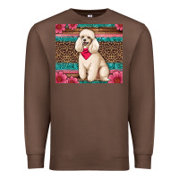 Chestnut standart poodle floral Premium Sweatshirt - Artiststas