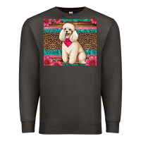 Smoke standart poodle floral Premium Sweatshirt - Artiststas