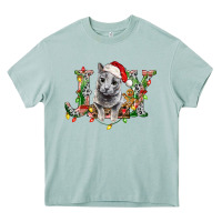 Arona Russian Blue Cat Joy Heavy Core Tee - LillyAllenDesigns