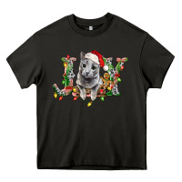 Asphalt Russian Blue Cat Joy Heavy Core Tee - LillyAllenDesigns