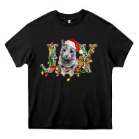 Black Russian Blue Cat Joy Heavy Core Tee - LillyAllenDesigns