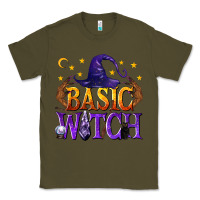 Army Green Basic Witch Classic Tee - texasbilliewilder