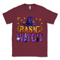 Burgundy Basic Witch Classic Tee - texasbilliewilder