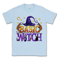 Dusty Blue Basic Witch Classic Tee - texasbilliewilder