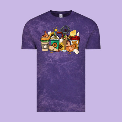 Chicken Coffee Cups Vintage Tee Designed By Howdyjamesfarm