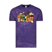 Cloud Purple Chicken coffee cups Vintage Tee - HowdyJamesFarm