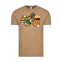 Vintage Coffee Chicken coffee cups Vintage Tee - HowdyJamesFarm