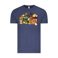 Vintage Denim Chicken coffee cups Vintage Tee - HowdyJamesFarm