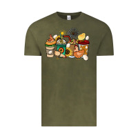 Vintage Olive Chicken coffee cups Vintage Tee - HowdyJamesFarm