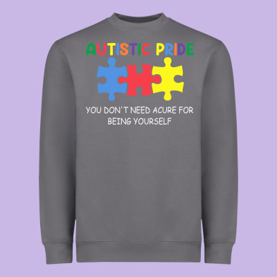 Autistic Pride Autism Awareness Heavyweight Sweatshirt Designed By Cowhidedigitalart