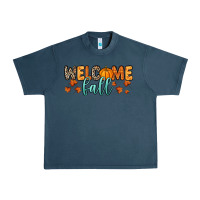 Midnight Navy Welcome Fall Urban Heavy Tee - RanaPortraitStore