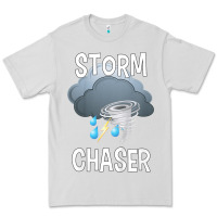Dove Grey Kids Storm Chaser Boys Storm Hunter Tornado Gift Premium Tee - minhPixels