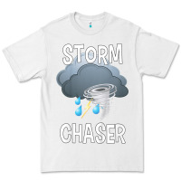 White Kids Storm Chaser Boys Storm Hunter Tornado Gift Premium Tee - minhPixels