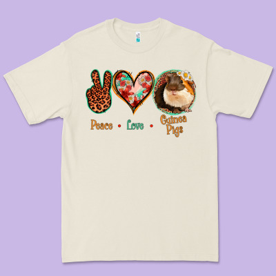 Peace Love Guinea Pigs Premium Tee Designed By Bettercallsaul