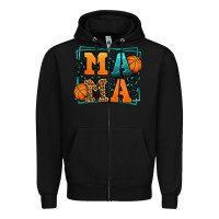 Black leopard basketball mama Mother's Day Zipper Hoodie - LillyAllenDesigns