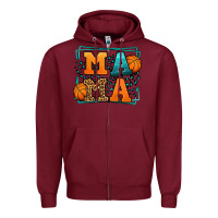 Burgundy leopard basketball mama Mother's Day Zipper Hoodie - LillyAllenDesigns