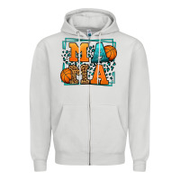 Dove Grey leopard basketball mama Mother's Day Zipper Hoodie - LillyAllenDesigns