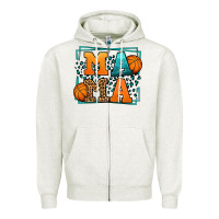 Oatmeal Heather leopard basketball mama Mother's Day Zipper Hoodie - LillyAllenDesigns