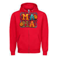 Red leopard basketball mama Mother's Day Zipper Hoodie - LillyAllenDesigns