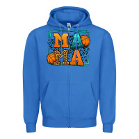 True Royal leopard basketball mama Mother's Day Zipper Hoodie - LillyAllenDesigns