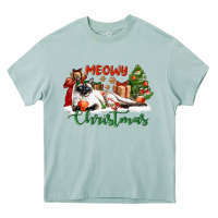 Arona siamese cat meowy christmas Heavy Core Tee - LillyAllenDesigns
