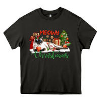 Asphalt siamese cat meowy christmas Heavy Core Tee - LillyAllenDesigns