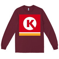 Burgundy Circle K Retail Long Sleeve Tee - minhPixels
