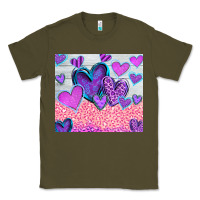 Army Green love Classic Tee - CowhideDigitalArt