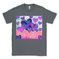 Charcoal Heather love Classic Tee - CowhideDigitalArt