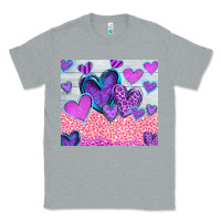 Heather Grey love Classic Tee - CowhideDigitalArt