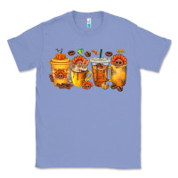 Colony Blue Thanksgiving Coffee Cups Classic Tee - texasbilliewilder