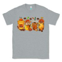 Heather Grey Thanksgiving Coffee Cups Classic Tee - texasbilliewilder