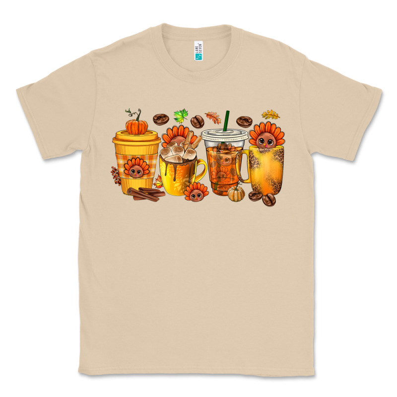 Thanksgiving Coffee Cups Classic Tee by texasbilliewilder | Teevron
