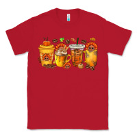 Red Thanksgiving Coffee Cups Classic Tee - texasbilliewilder