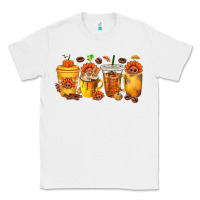 White Thanksgiving Coffee Cups Classic Tee - texasbilliewilder