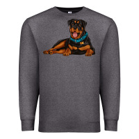 Charcoal Heather rottweiler Premium Sweatshirt - Artiststas