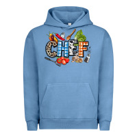 Pigment Pebble Blue chef Urban Hoodie - AdoDesignShop