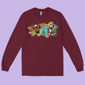 One Baby Cow Long Sleeve Tee Designed By Howdyjamesfarm